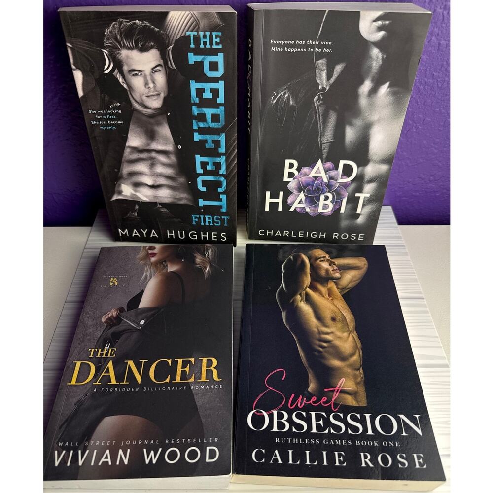 Set of 4 Maya Hughes Vivian Wood Callie Rose Charleigh Rose Romance Book Lot